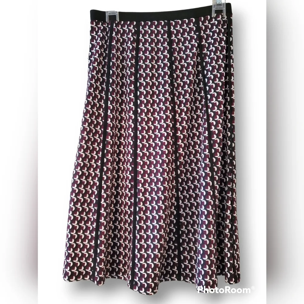 GNW NWT Skirt Flair Black White Red Womens Size S - Picture 3 of 9
